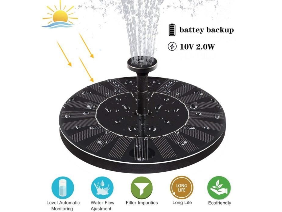 Atualização Para Bomba De Fonte Solar Com Kit De Painel Solar E Bateria De Reserva Wa22db