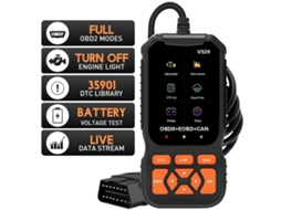 Scanner Obd2 Zruxe V520 Fixd Leitor De Códigos (universal Para Carros Pós 1996, Preto)