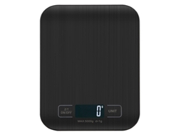 Balança de Cozinha Digital, Medição Precisa Até 1 G, Eletrônica de com Visor Lcd e Função Tara, AQUAFORGE (preta, 5 Kg)