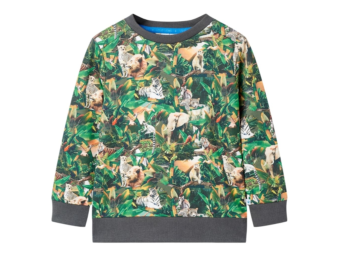 Sweatshirt Para Criança Azul-petróleo 104
