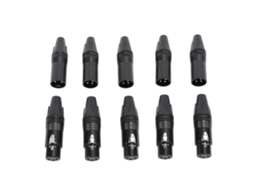 Aetheria 10pcs Conector Xlr Macho e Fêmea Profissional para Cabo de Som Microfone Dmx