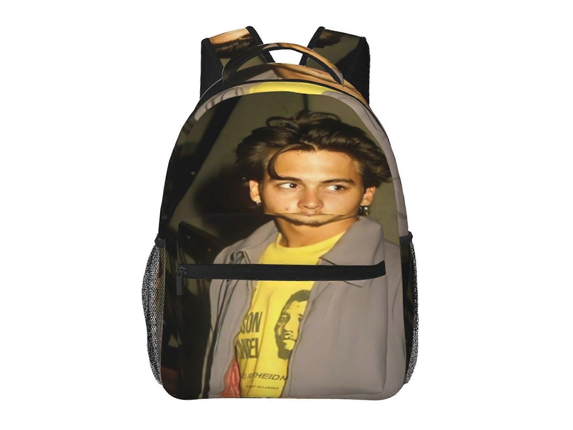Mochila De Estudante Johnny Depp B78, Durável E Leve, À Prova Dágua E Com Alça De Ombro Respirável. Olysi Shop
