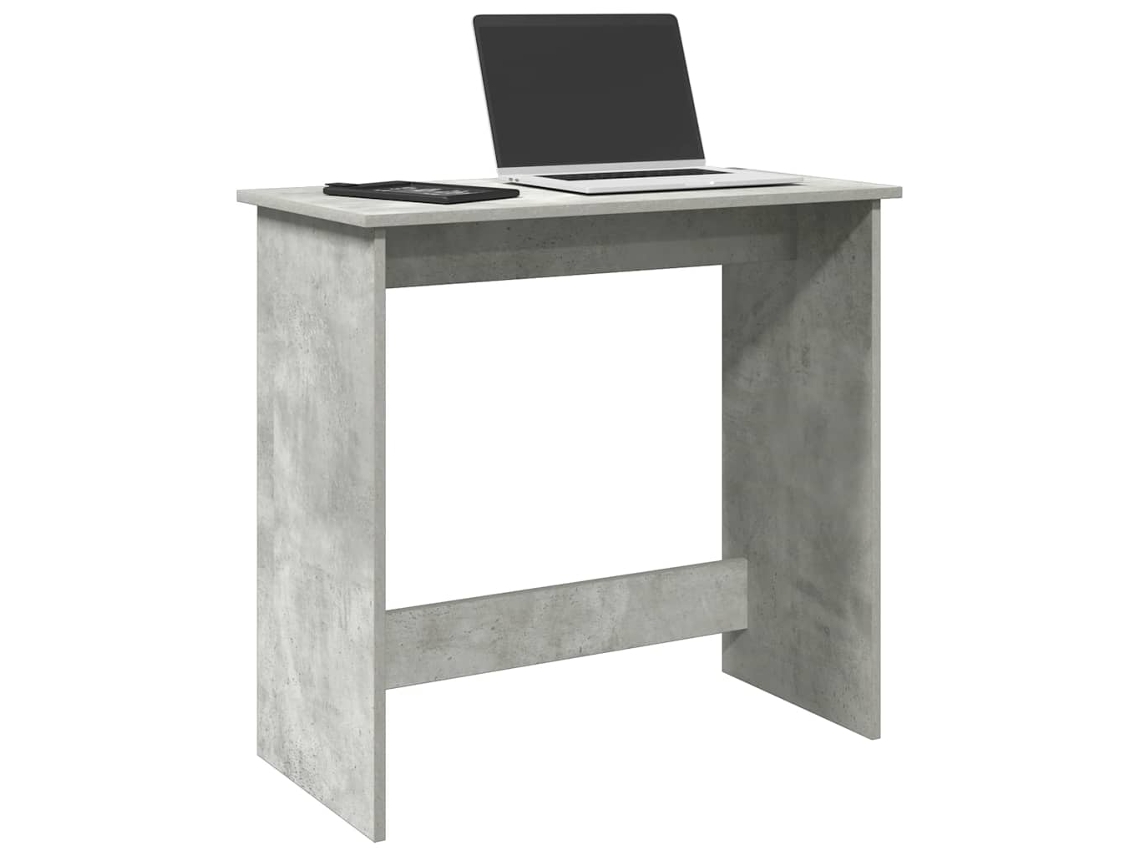 Vidaxl Secretária 80x40x75 Cm Contraplacado Cinzento Cimento