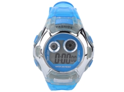 Relógio Digital Infantil Multifuncional Esportivo Impermeável com Luz Led Azul