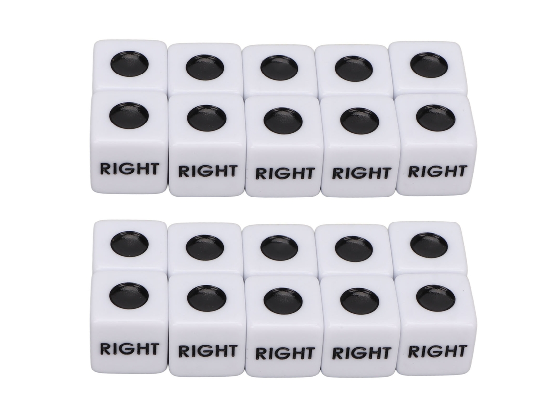 Peças de dados leves de 6 faces, conjunto de 20, impermeável, para jogos | S/MARCA
