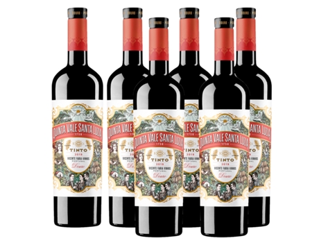 Pack 6 Garrafas Vinho Tinto Quinta Vale Santa Luzia
