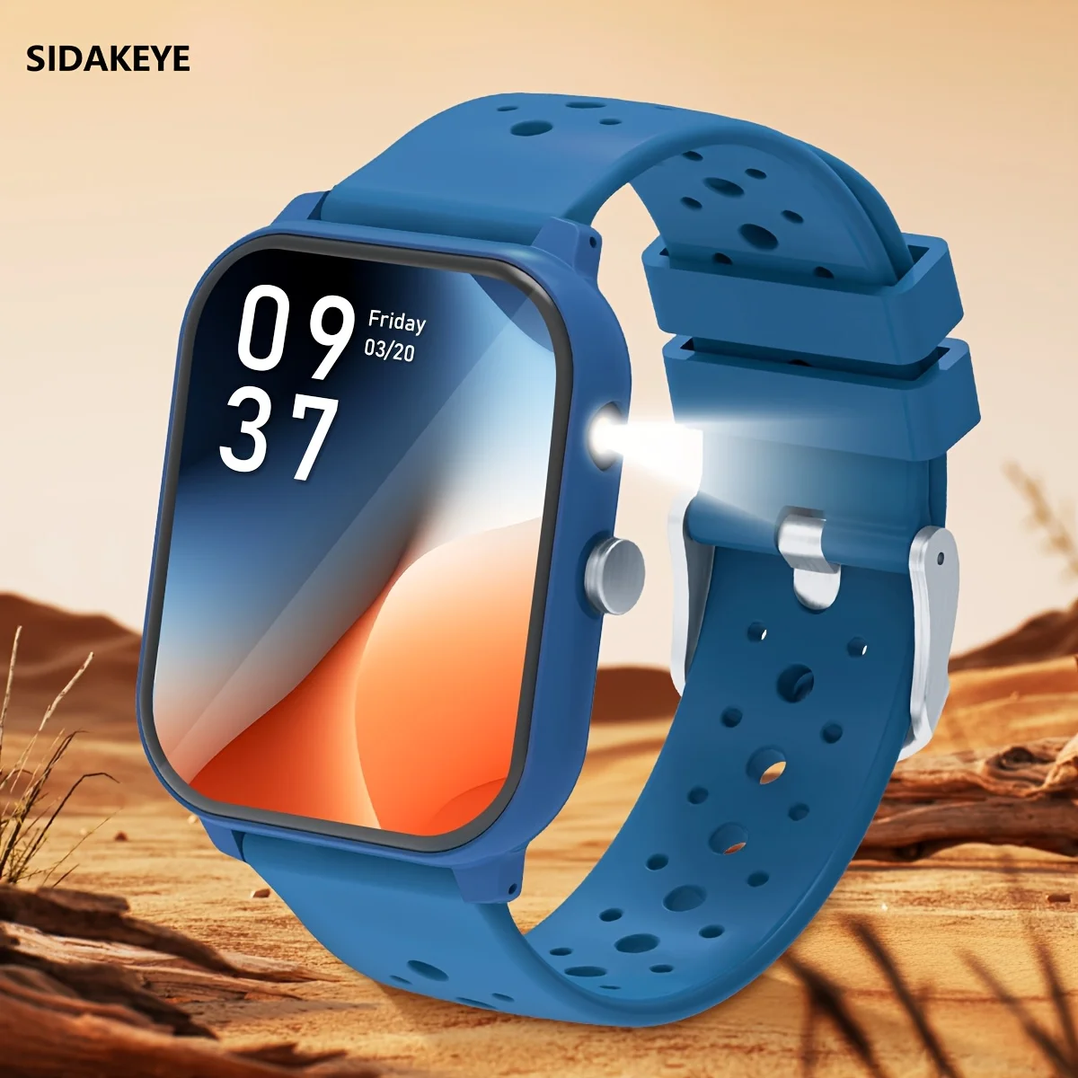 O Smartwatch Feminino (azul) Possui Função De Chamada E Vários Modos Esportivos.