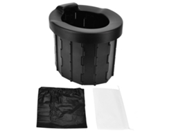 Primerox vasinho de Viagem Portátil para Crianças Adultos Dobrável Banheiro Curvo Abs Outdoor Carro