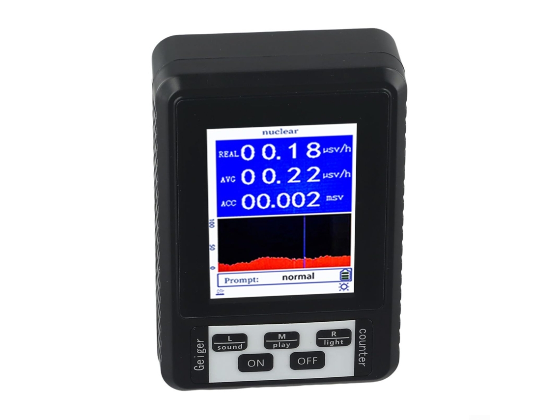 Dosímetro De Radiação Digital Portátil Com Detector De Radiação Nuclear Com Contador Geiger Zeuxo