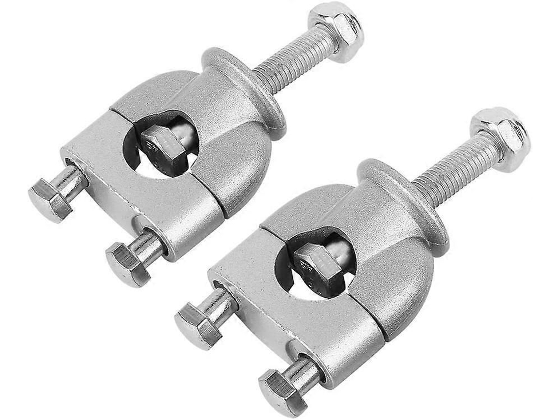 Par De Suportes De Guidão De 7/8 Polegadas (22mm) Em Prata, Para Elevação, Para Atv E Moto