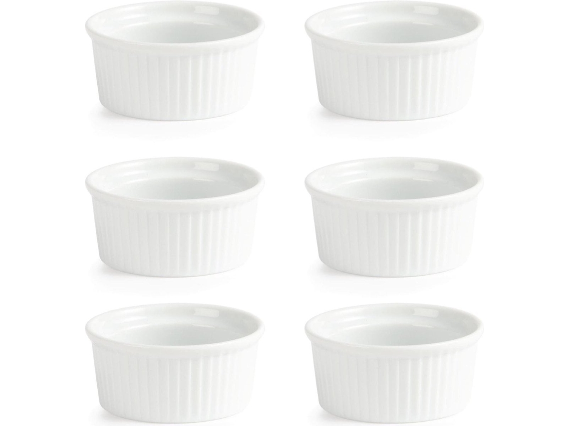 6x Prato de Crème Brûlée / Ramekin 9 Cm Olympia Adequado para Forno, Freezer e Lava louça ZYBLSSBB