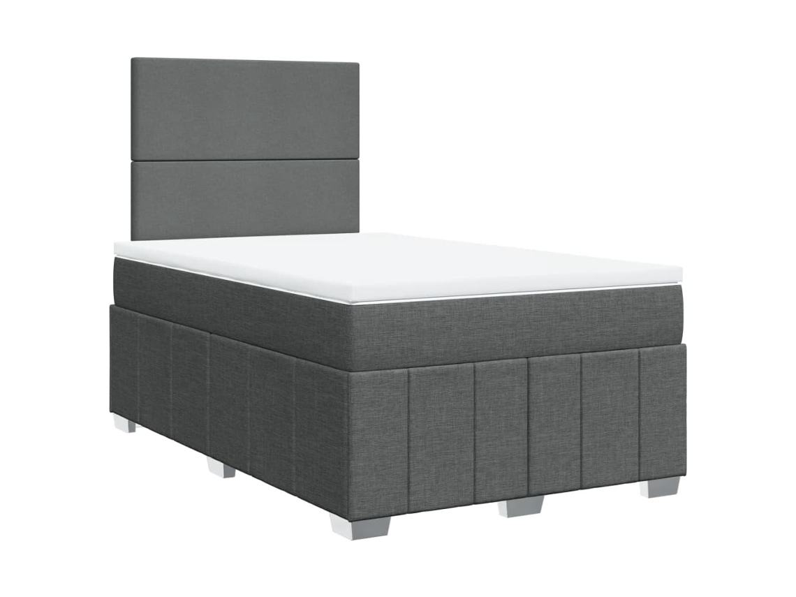 Box Spring Bed, Box Spring Beds Vidaxl Cinzeto Tecido (120 X 190 Cm)