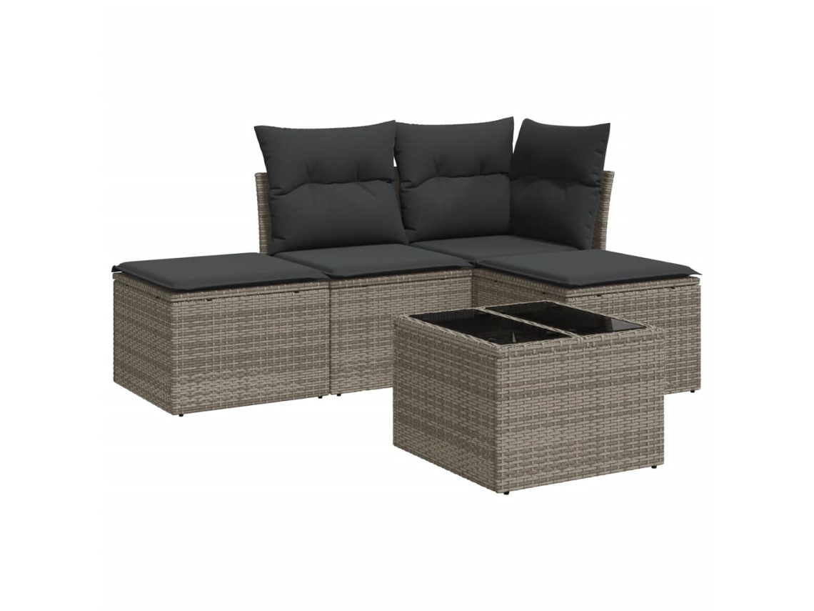 Garden Sofa Set, Garden Sofa Sets Vidaxl Cinzeto Rattan / Vime (n/a)
