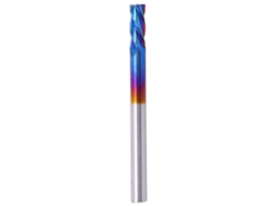 Fresa De Fresamento 4 Ranhuras Aço De Tungstênio Revestimento Nanoblue Cnc (3.175x3.175x8)