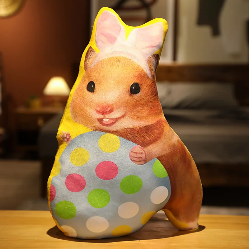 Almofada para Adultos, Almofada de Assento, Almofada de Encosto, Coelho da Páscoa MDUG (coelhinho de Páscoa Colorido 45cm)