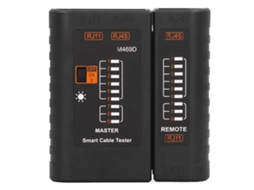 Yuru testador de Cabo de Rede Lan Led Abs Portátil com Detecção Precisão Rj45 Rj11 para Teste de Cabos Ethernet e Telefônicos