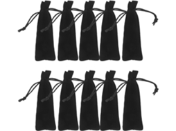 Conjunto De 10 Saquinhos De Veludo Com Cordão Para Batom - Proteção