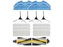 Acessório para aspirador de pó proscenic 811gb 911s, substituição de 1 escova principal, 4 escovas laterais, 6 filtros hepa, 4 panos de esfregão