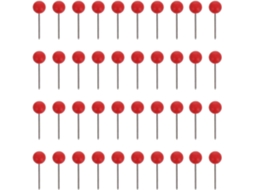 Tachinhas Beauvorty Para Mapas E Quadros, 300 Peças, Plástico Vermelho E Aço Inoxidável, Cabeça Redonda, Fácil