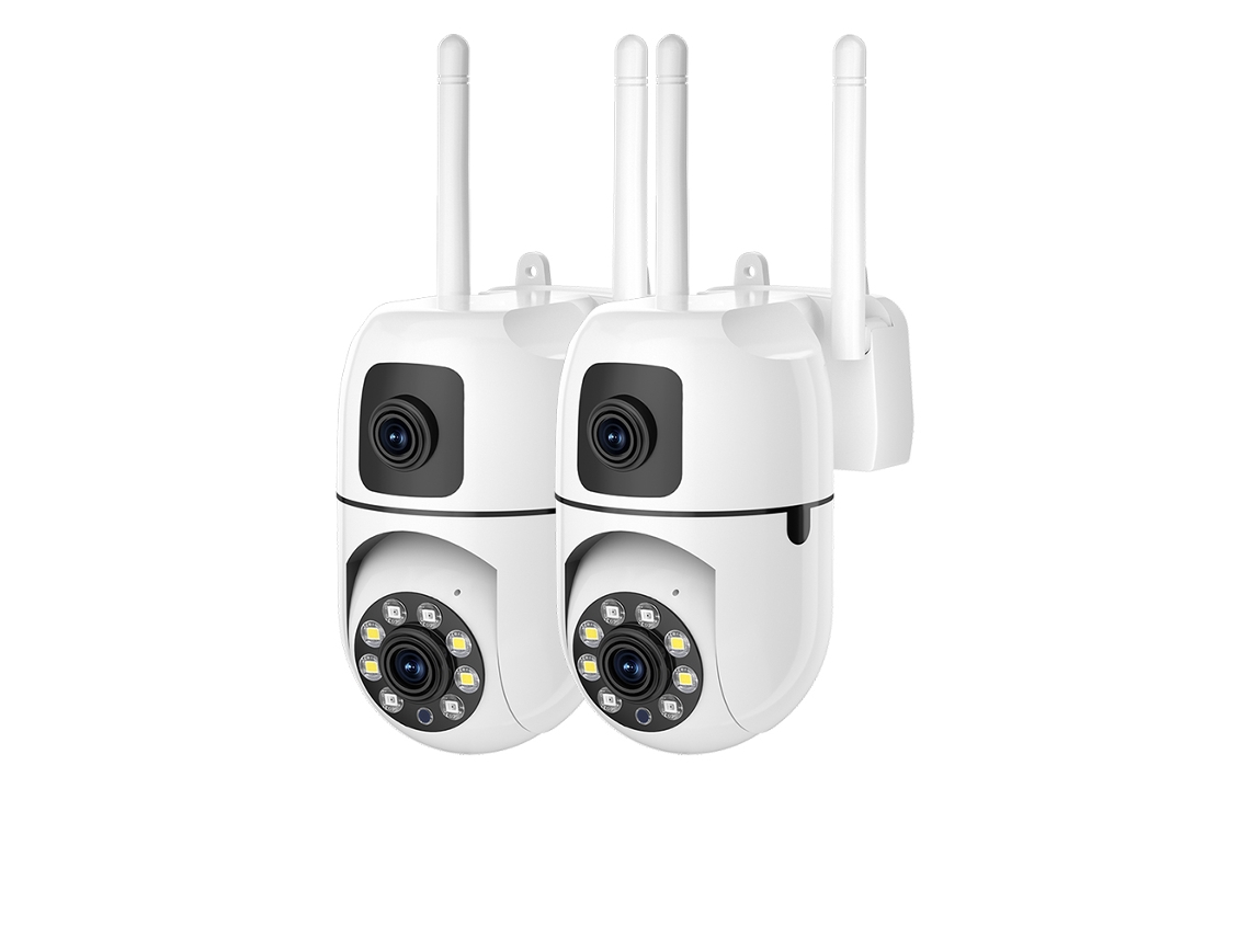 (apenas 2 Câmeras) Câmera De Rede Ip Ptz Wifi Hd De 8mp Com Visão Noturna