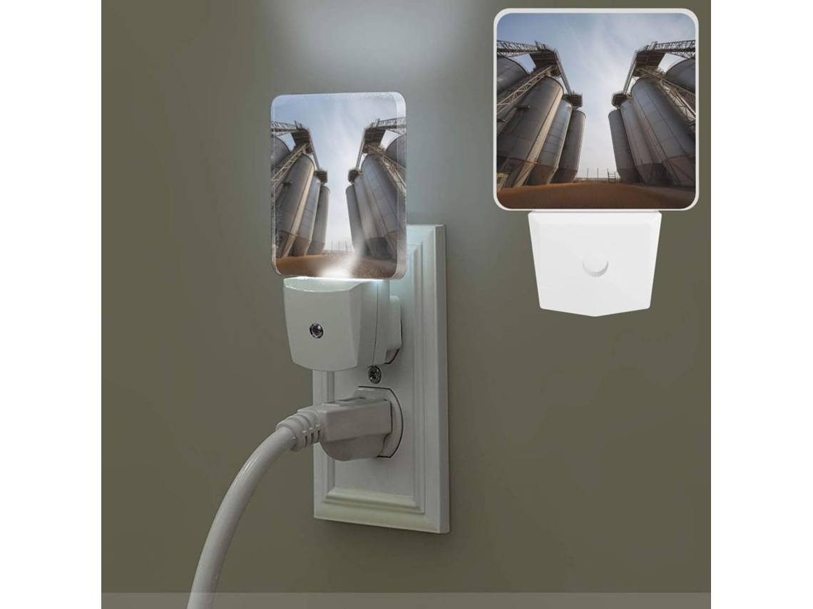 Feijão Secagem Luz Noturna Com Sensor Crepuscular, Luz Branca Quente, Pequena, Led Com Interruptor On/Off