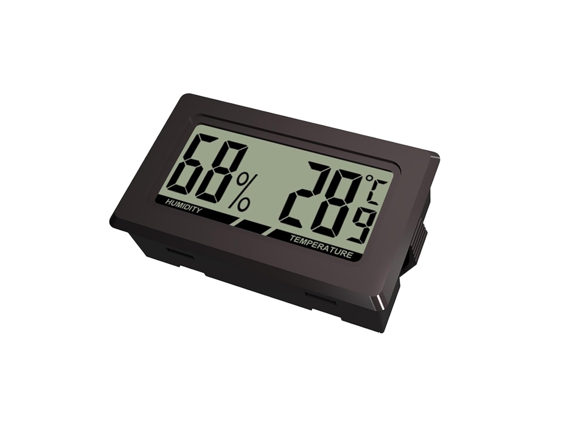 Mini Termômetro E Higrômetro Lcd De Medição Instantânea, Com Tela Lcd