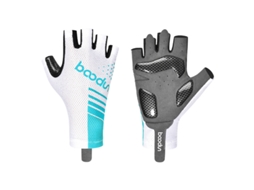 Luvas de ciclismo MDUG com botões, costura de silicone, meio dedo, para primavera/verão (G)
