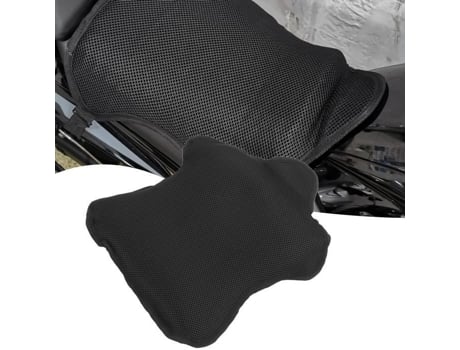 Almofada de assento SALALIS - Almofada de assento de motocicleta respirável em gel de resfriamento malha preta gel PVC SALALIS