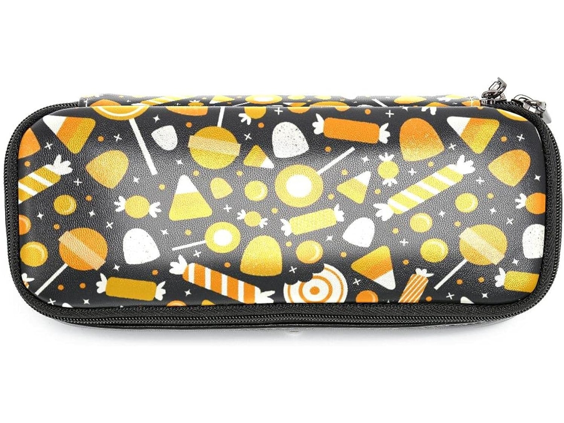 Estojo Lápis Com Estampa De Doces Halloween, Grande Capacidade, Marcadores, Bolsa Organizadora, Nécessaire