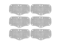 Conjunto de 6 forros absorventes TAISHENGDA para capacete, com presilhas de plástico, cinza