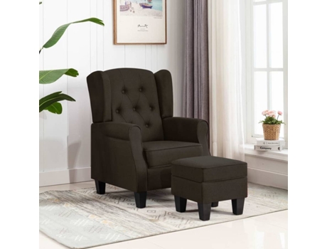 Poltrona  320156 Tecido Castanho