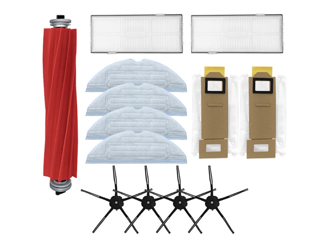 Pano de Limpeza, Saco para Aspirador de Pó, Escova Lateral Principal, Filtro Hepa para Aspirador de Pó S7/ T7s Plus, Preto BRILVIBERA