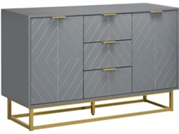 Aparador Mdf e Metal Cor 120x40x76 cm Homcom