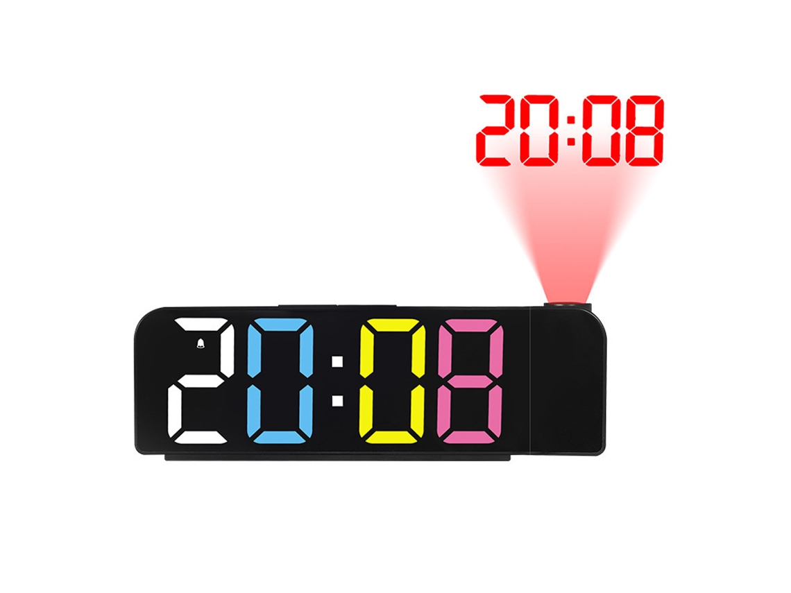 Despertador Digital Despertador de Projeção Simples Led Display de Fonte Grande Relógio Eletrônico