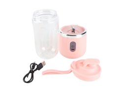 Copo Batedeira Elétrica Portátil 400ml USB Recarregável para Suco e Milkshake | S/MARCA