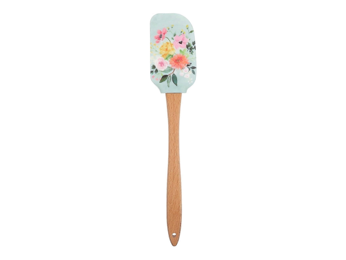 Esptula De Silicone Com Cabo De Madeira Utenslio De Cozinha Resistente Ao Calor Para Panelas Antiaderentes, 30 Cm Nostalgia88 (12 Polegadas)
