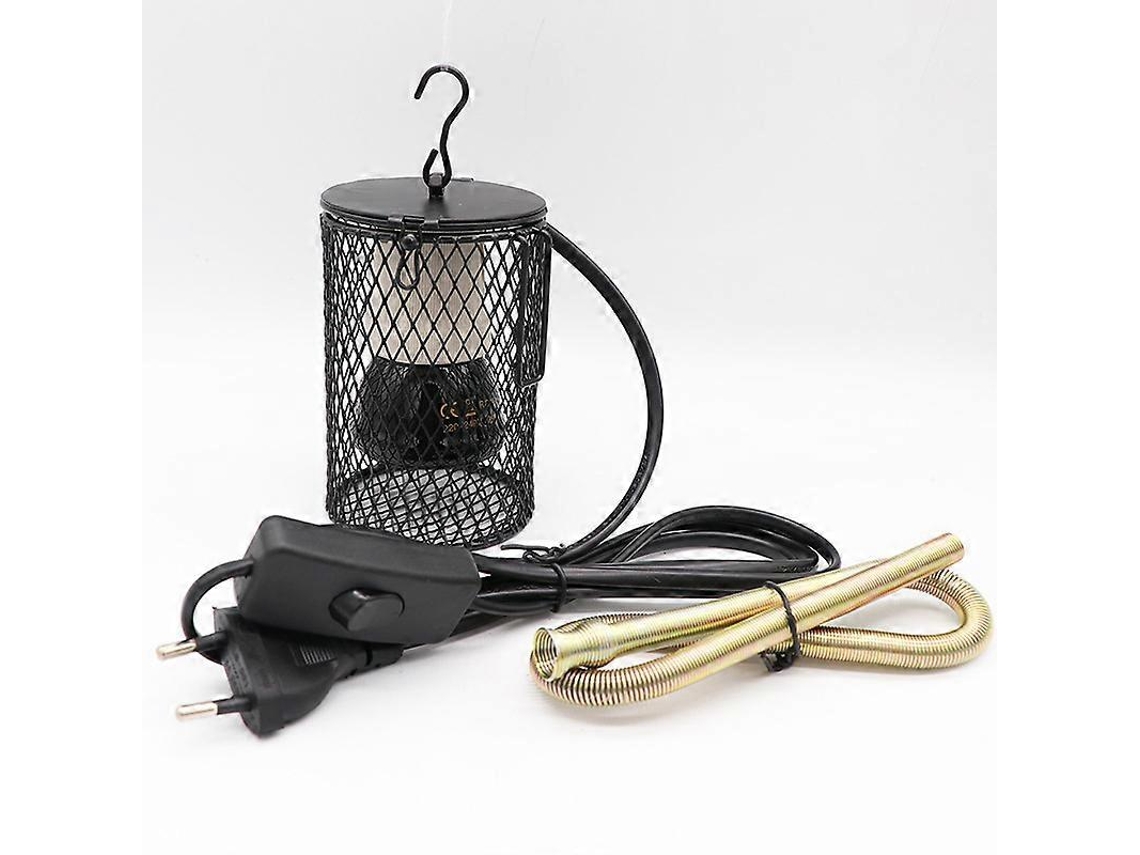 Rebe lâmpada de Calor para Filhotes de Galinha 100w com Interruptor e Plugue Eu 220 230v para Répteis e Mascotas (preto)