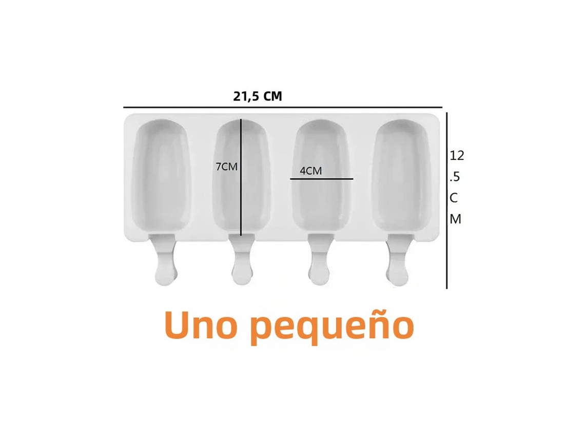 Forma de Silicone para Sorvete, Faça Você Mesmo Picolés Cremosos em Palito MDUG (s)