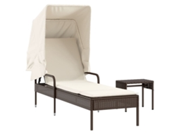 Sun Lounger, Sun Loungers Vidaxl Marrom Rattan / Vime (n/a)