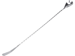 Colher De Aço Inoxidável 304com Acabamento Polido Espelhado Para Misturar Café E Coquetéis, 40cm 15, 8 Polegadas