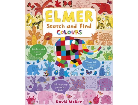 Livro Elmer Search And Find Colours de David Mckee