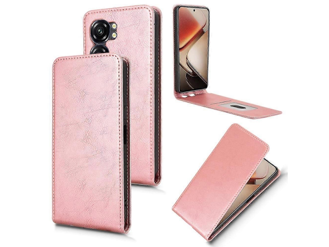 Capa De Couro Com Flip Vertical Para Oukitel C58 / C58 Prods Brilvibera