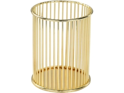 Porta Lápis De Metal Dourado Mesa, Organizador De Pincéis Maquiagem, Porta Lápis De Metal Dourado, Porta Pincéis De