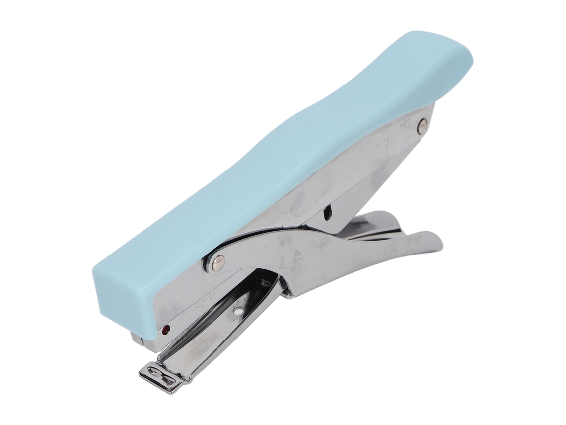 Grapadora Manual Ergonômica Superfícies Escamosas Portátil Para Lar Escola Escritório Azul