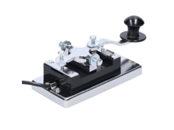 Chave telegráfica elétrica K4 de alta resistência para treinamento em código Morse, ondas curtas e comunicação CW.