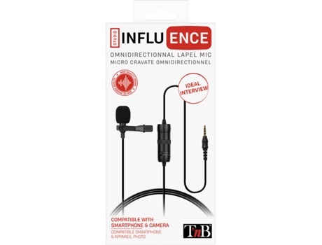 Microfone Omnidir TNB Inlapmic2 — Microfone de lapela