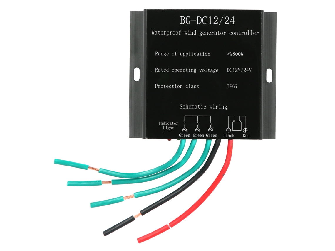 Controlador De Turbina Eólica 800w 12/24v Regulador De Carga