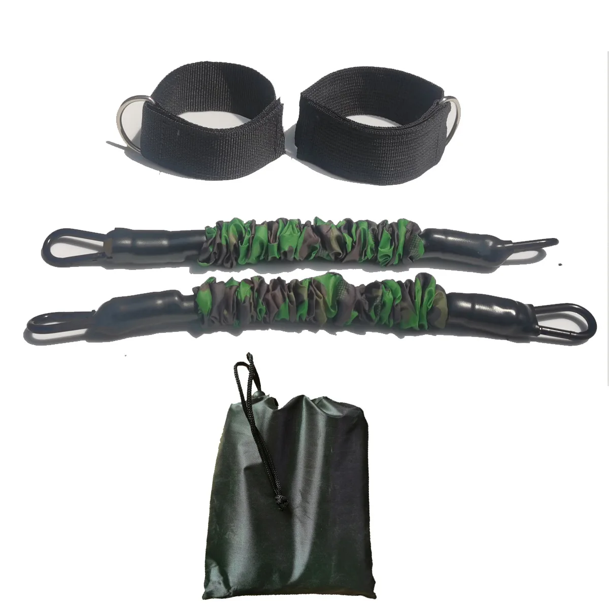 Faixa Elástica De Tornozelo Para Treinamento Físico, Ioga E Exercícios (listras Verdes E Pretas, 40 Kg).