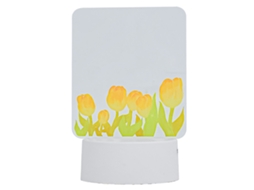Quadro de notas multifuncional portátil iluminado em acrílico com lápis, modelo 2026, ideal para casa, quarto, escritório e como luz noturna de mesa.