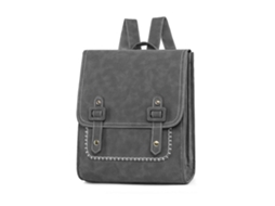 Mochila Escolar De Couro Pu Moderna, Mochila Universitária Para Estudantes Adolescentes, Meninos E Meninas, Mochila Casual Para Viagens, Cinza